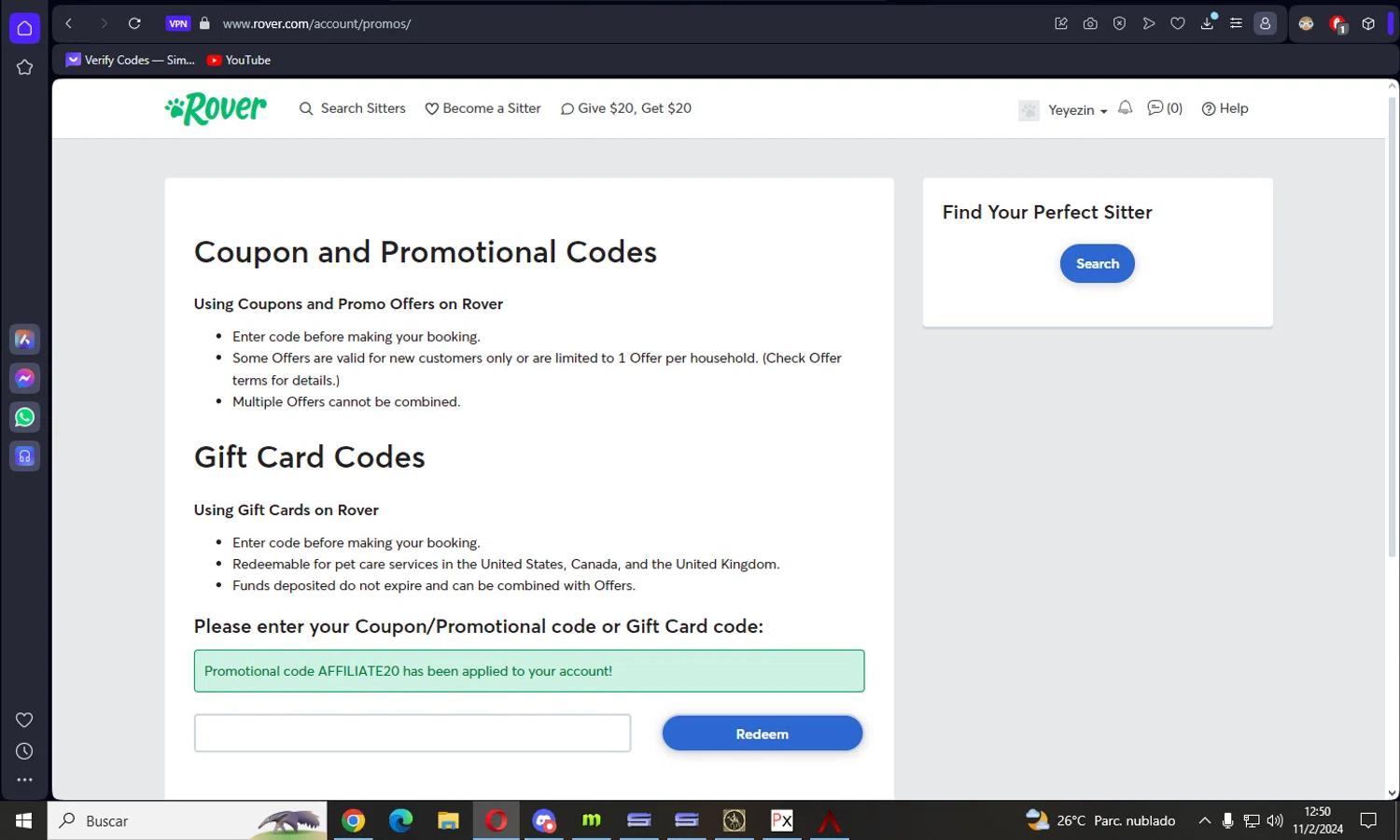 How to apply Rover coupon code